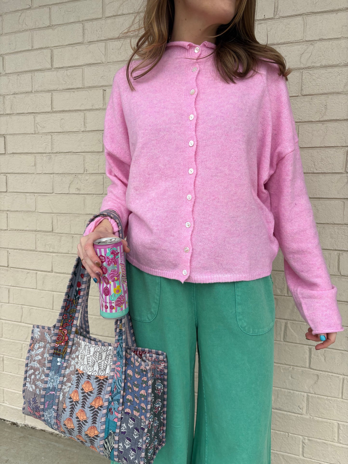 Pale Pink Piper Cardigan