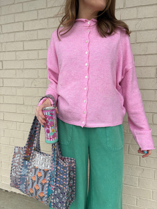 Pale Pink Piper Cardigan