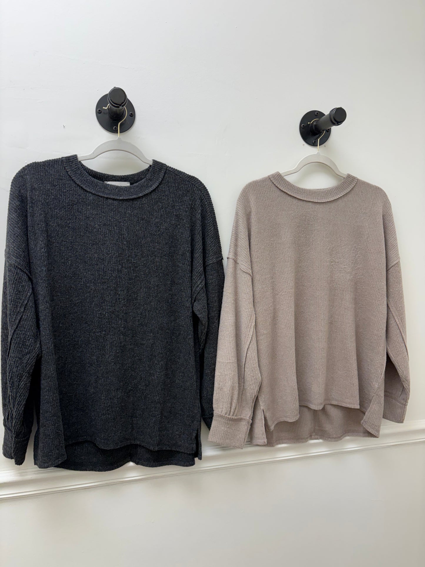 Teddy Ribbed Hacci Sweater
