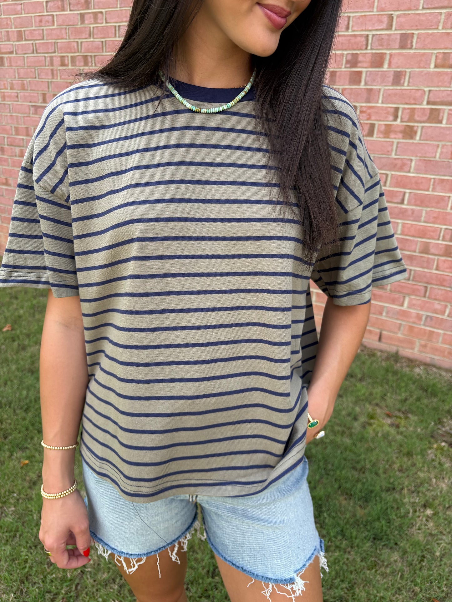 Martini Striped Cotton Tee