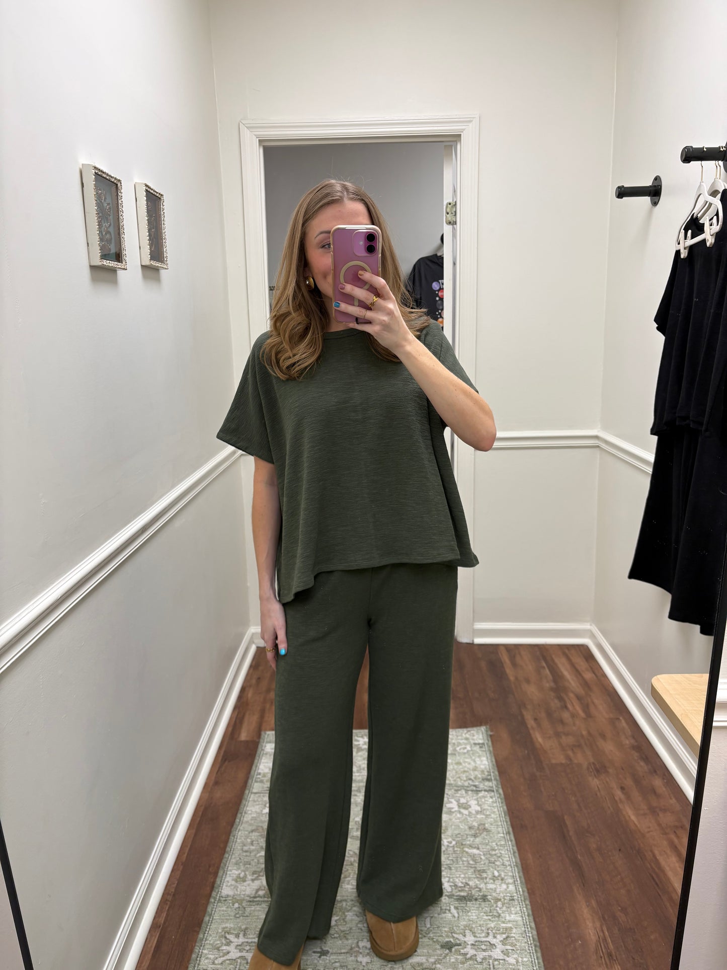 Georgie Olive Green Matching Set