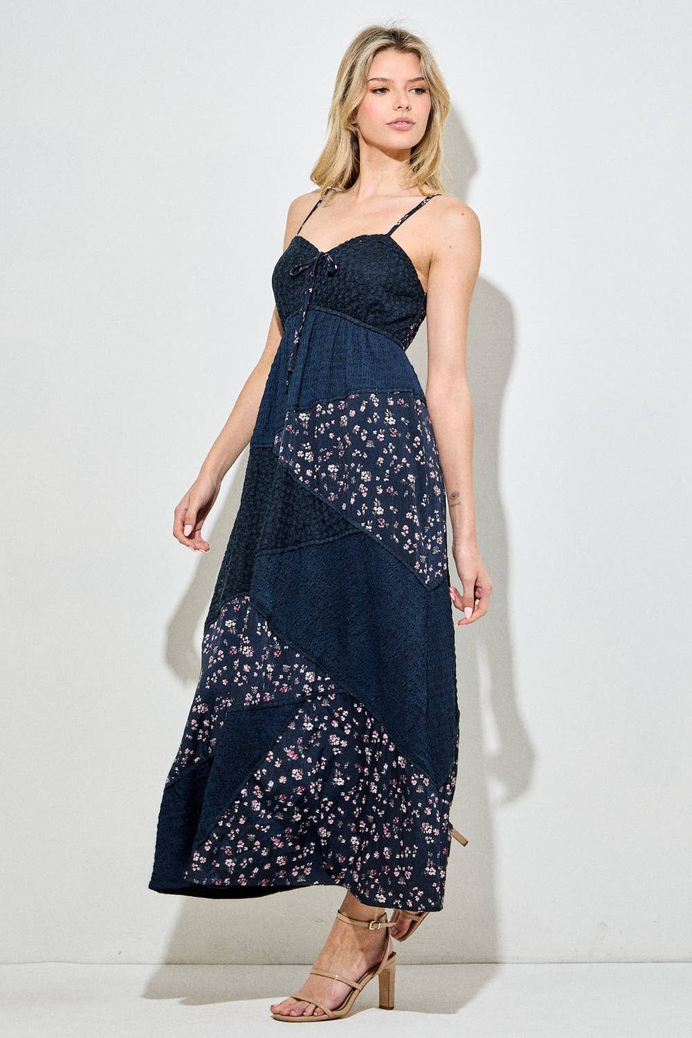 Indigo Patchwork Maxi Dress