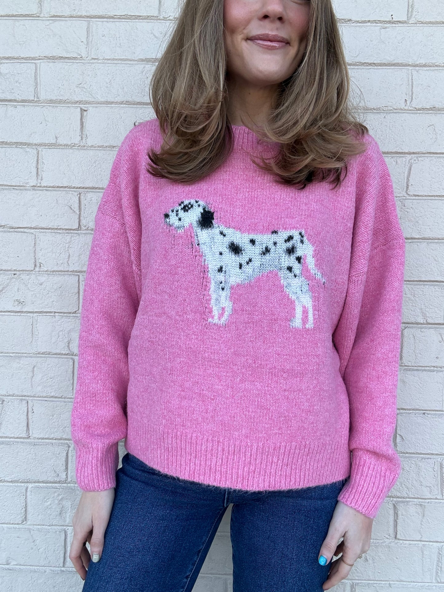 Pink Dalmatian Sweater