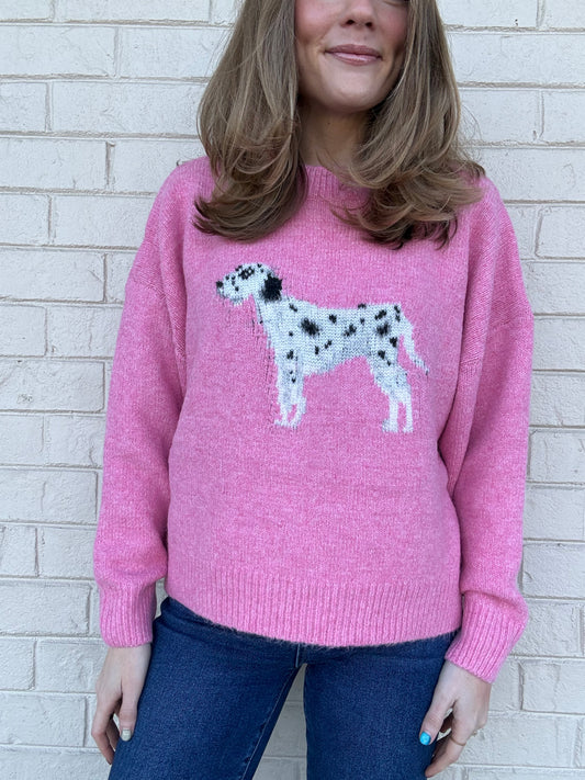 Pink Dalmatian Sweater
