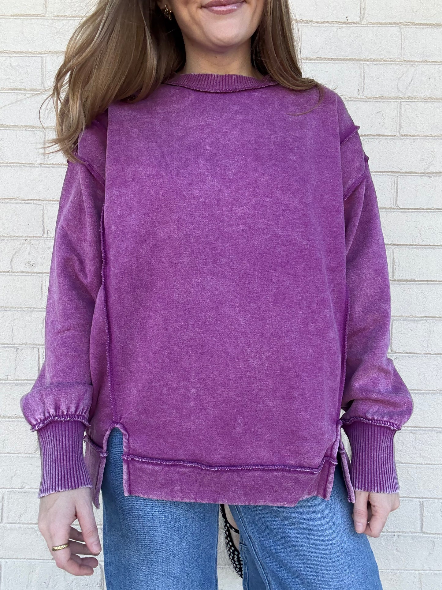 Cait Plum Pullover