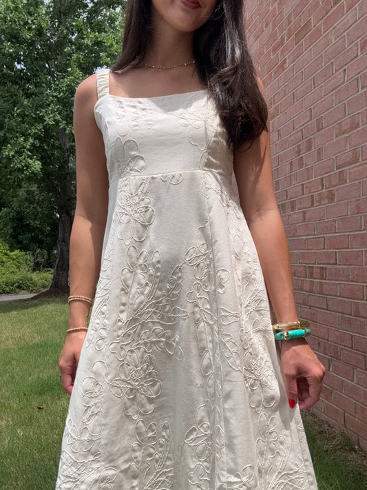 Lydia Textured Midi Dress