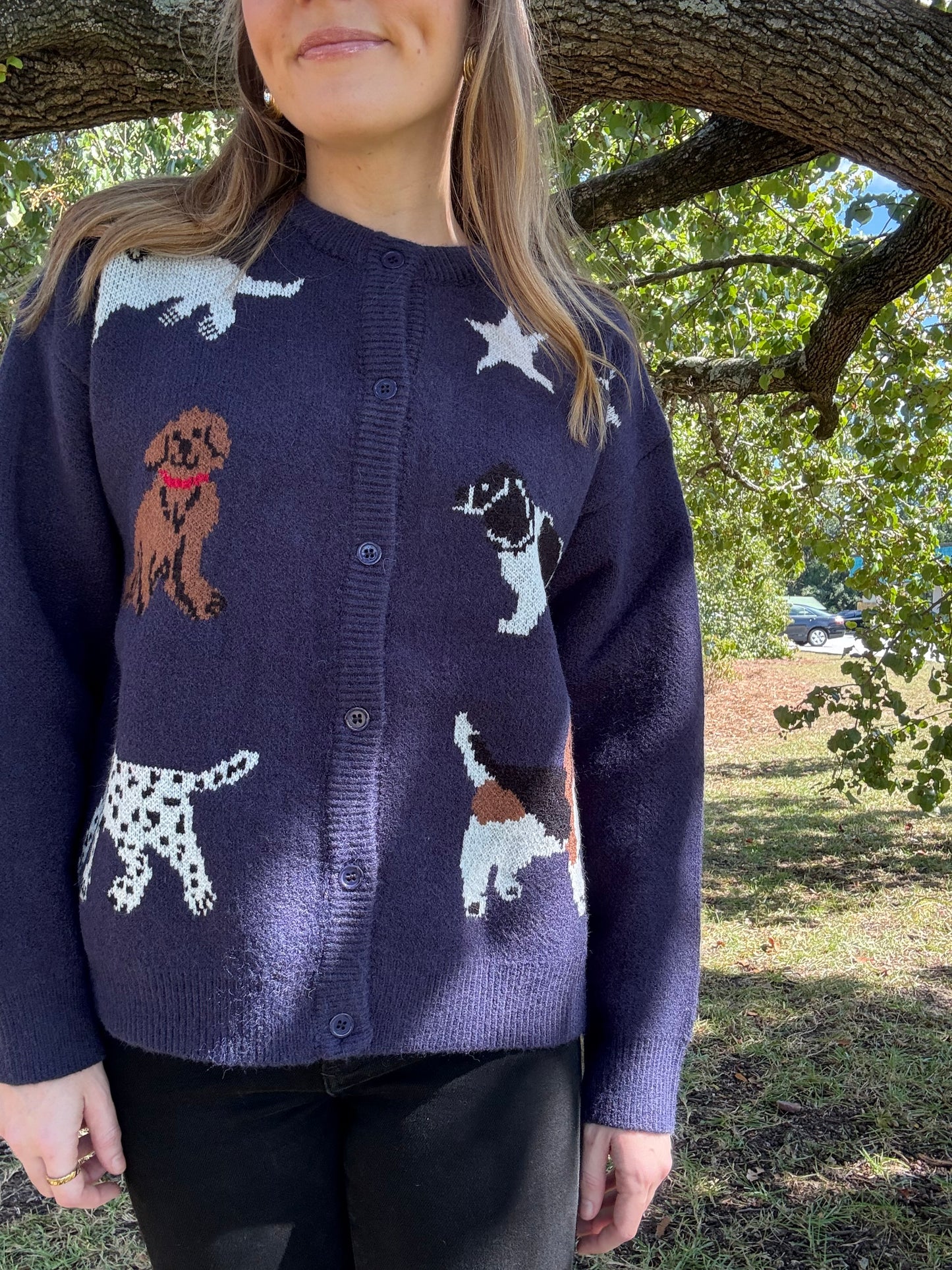 Dog Knit Cardigan
