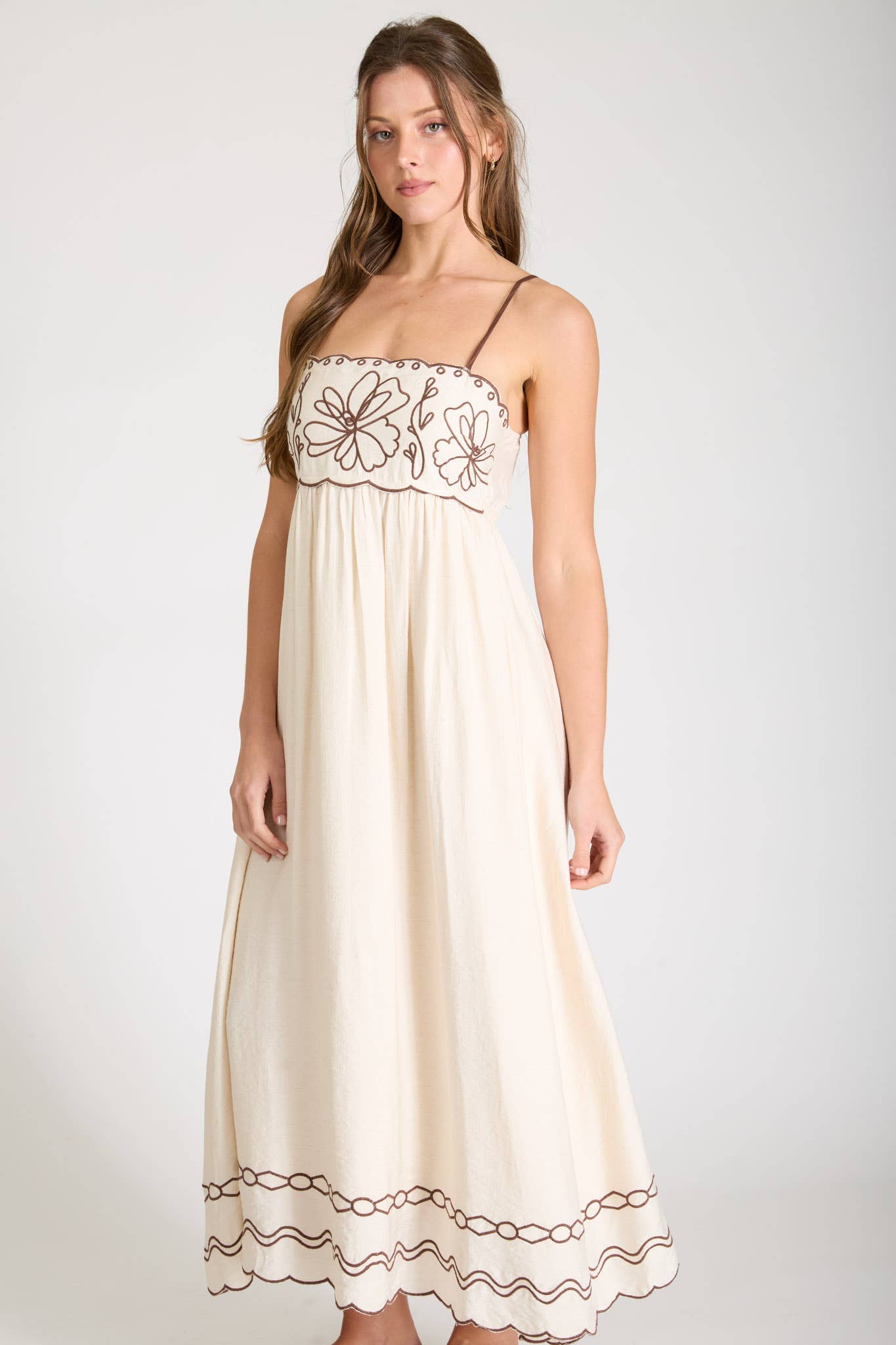 Coco Embroidered Maxi Dress