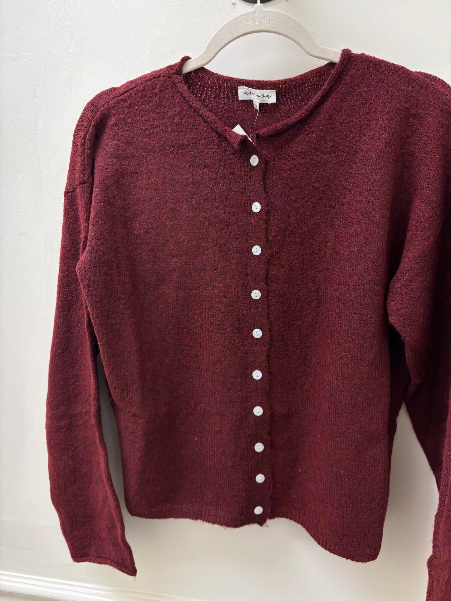 Jacie Burgundy Cardigan