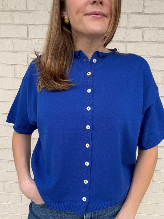 Logan Cobalt Blue Cardigan