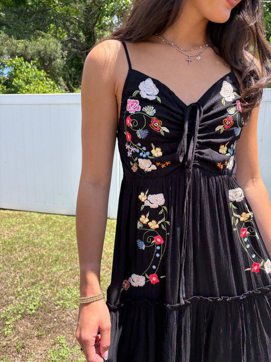 Free Spirit Embroidered Midi Dress