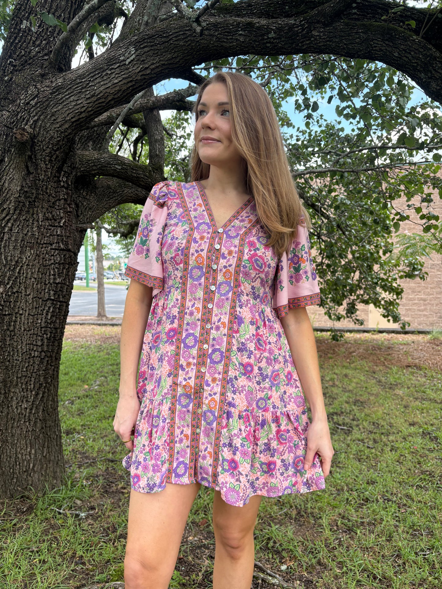 Stevie Pink Mini Dress
