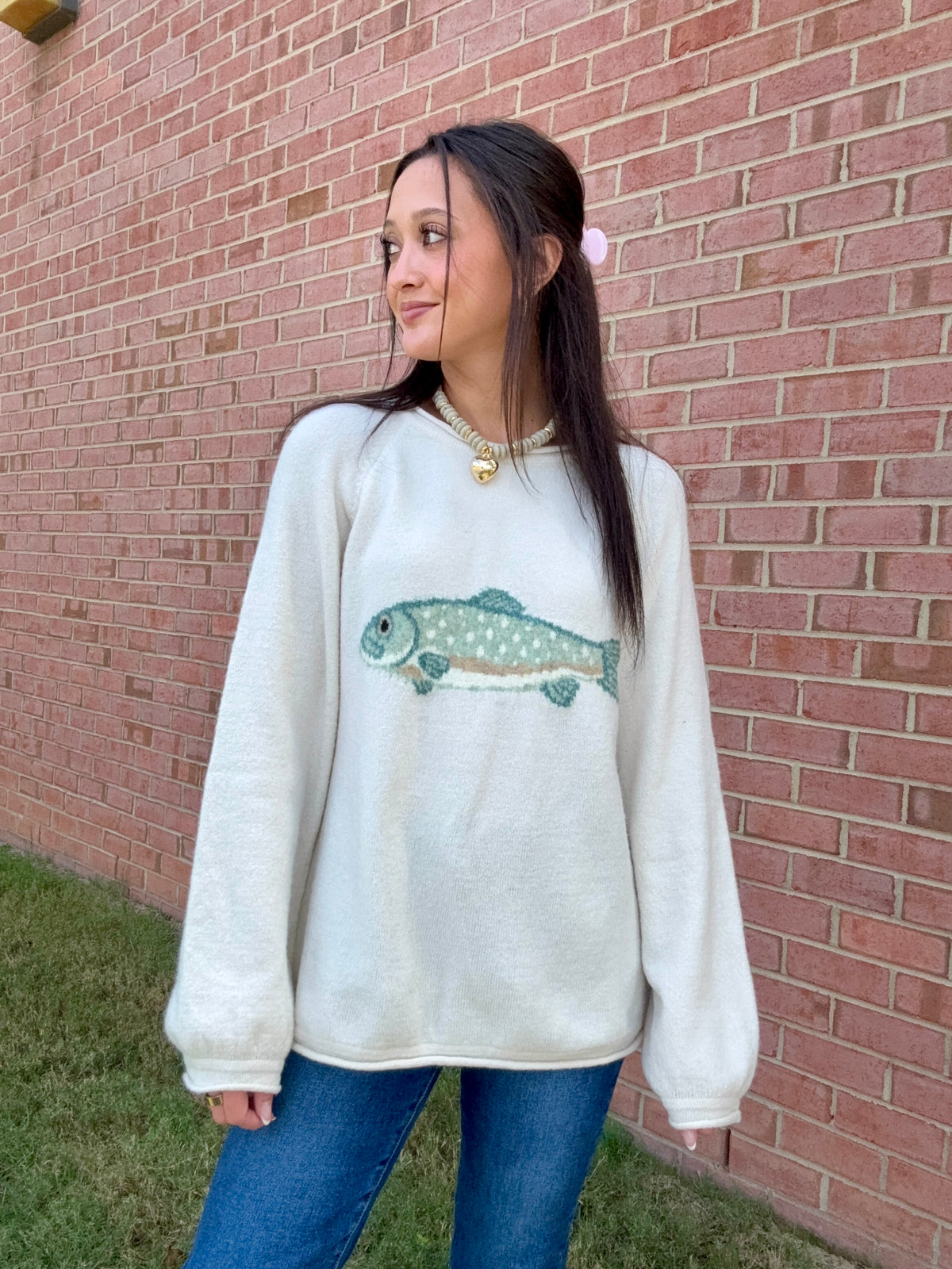 Lucky Catch Fish Sweater