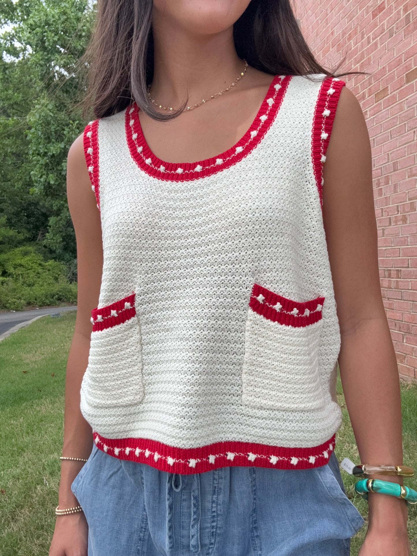 June Contrast Knit Top
