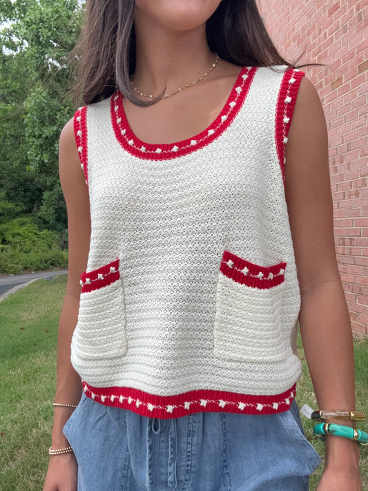 June Contrast Knit Top