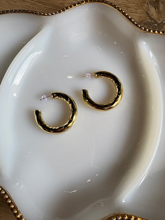 Chunky Gold Hoops