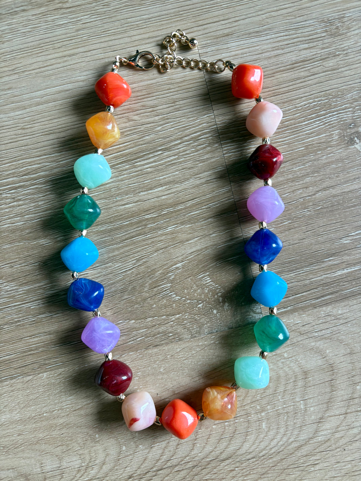 Multicolor Beaded Statement Necklace