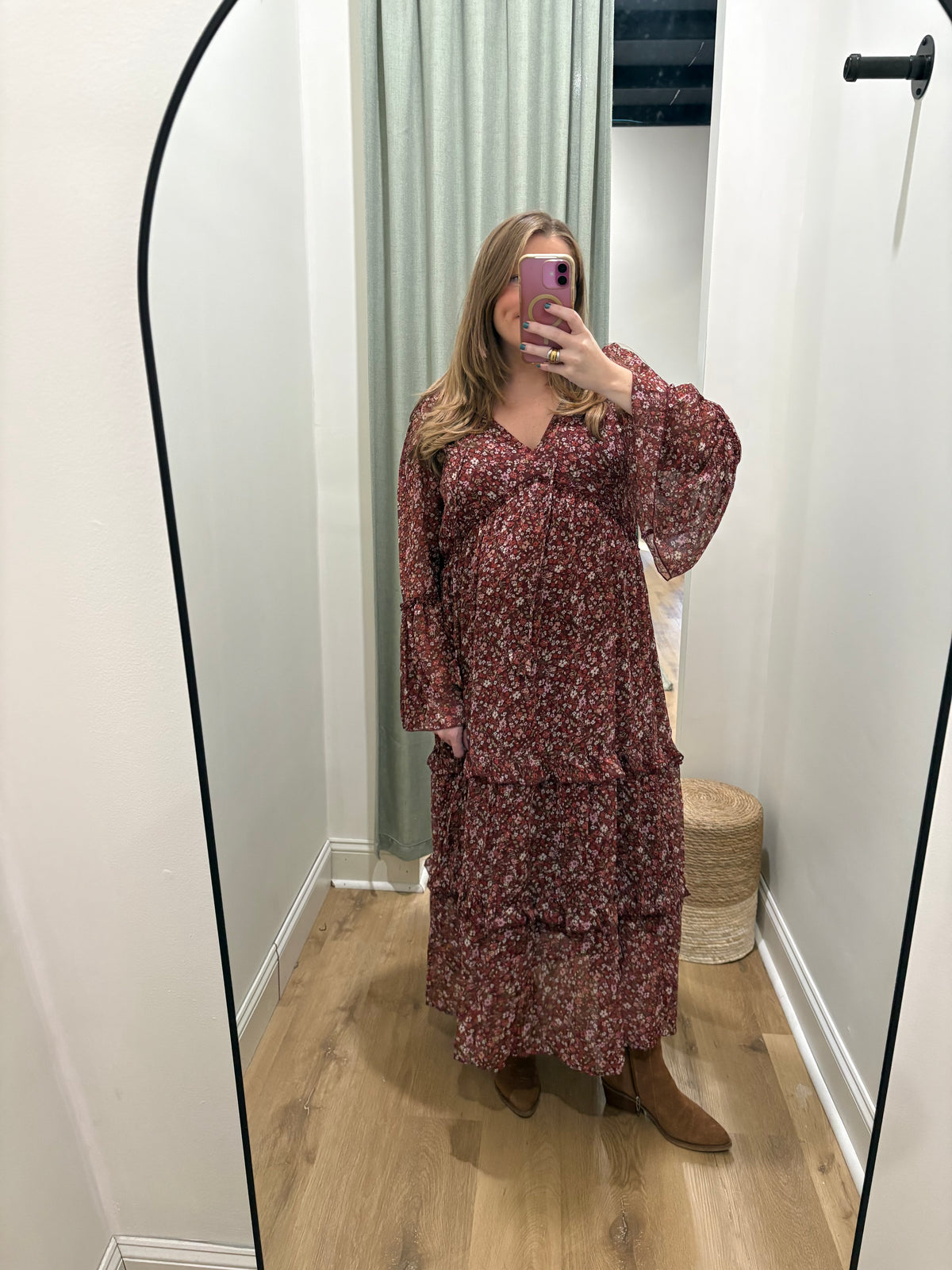 Mulled Wine Midi Dress