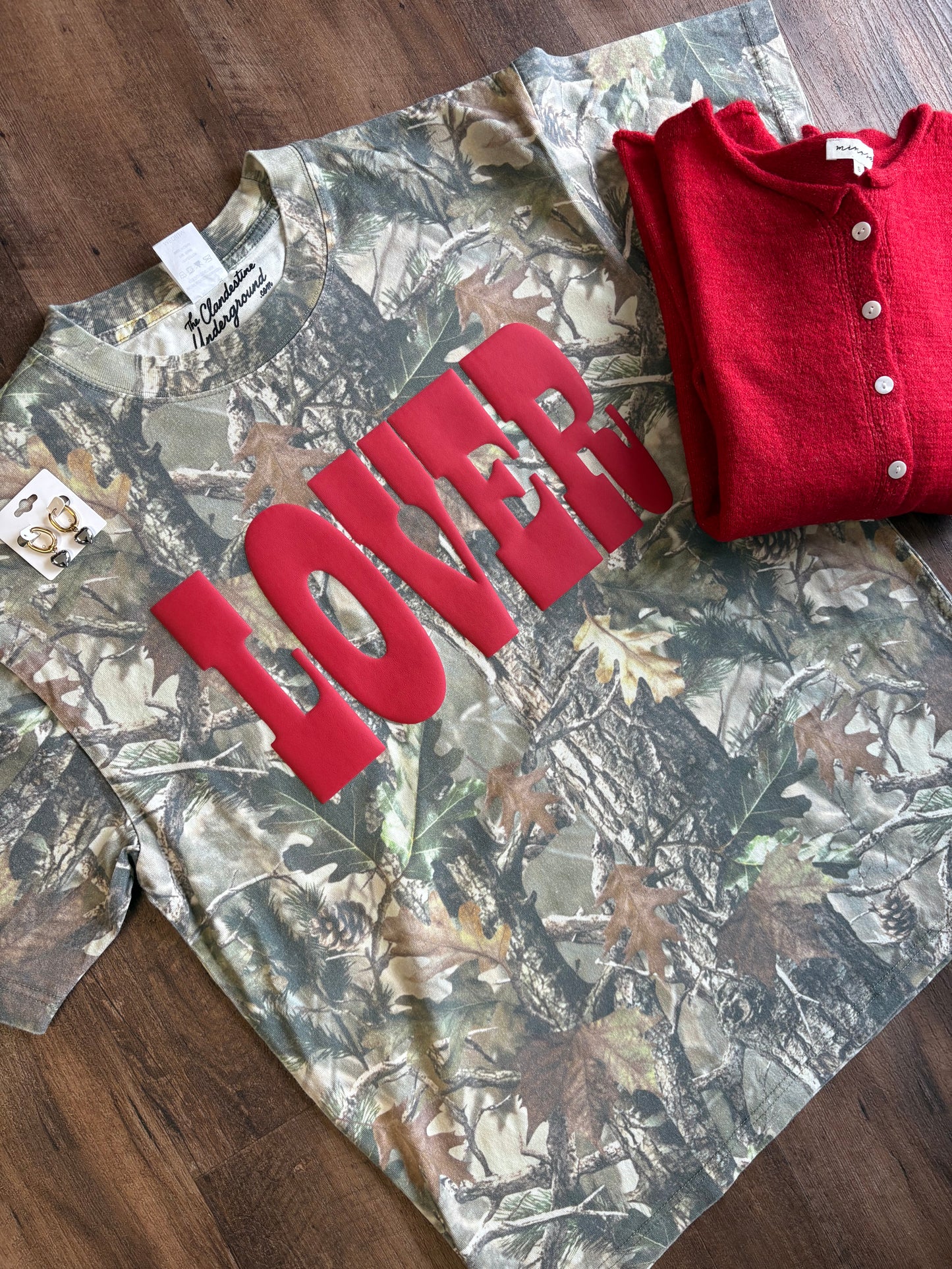 LOVER Puff Camo Oversized Tee