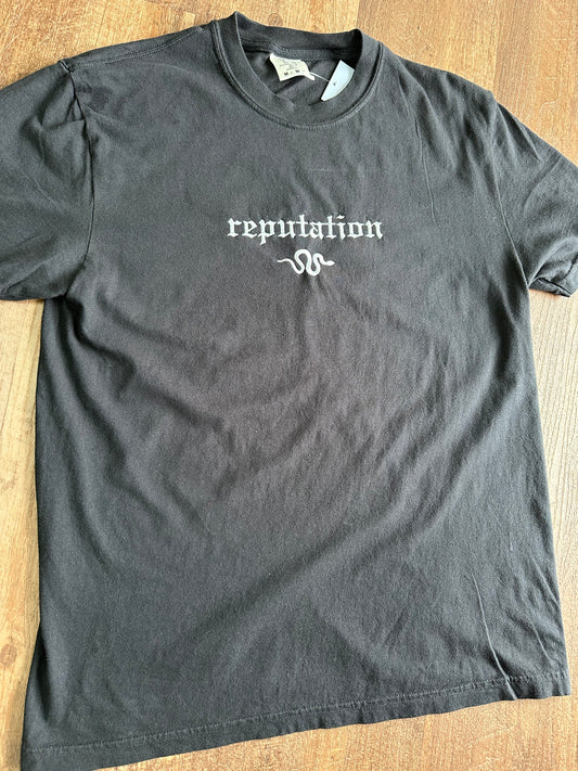 Black Rep Embroidered Tee