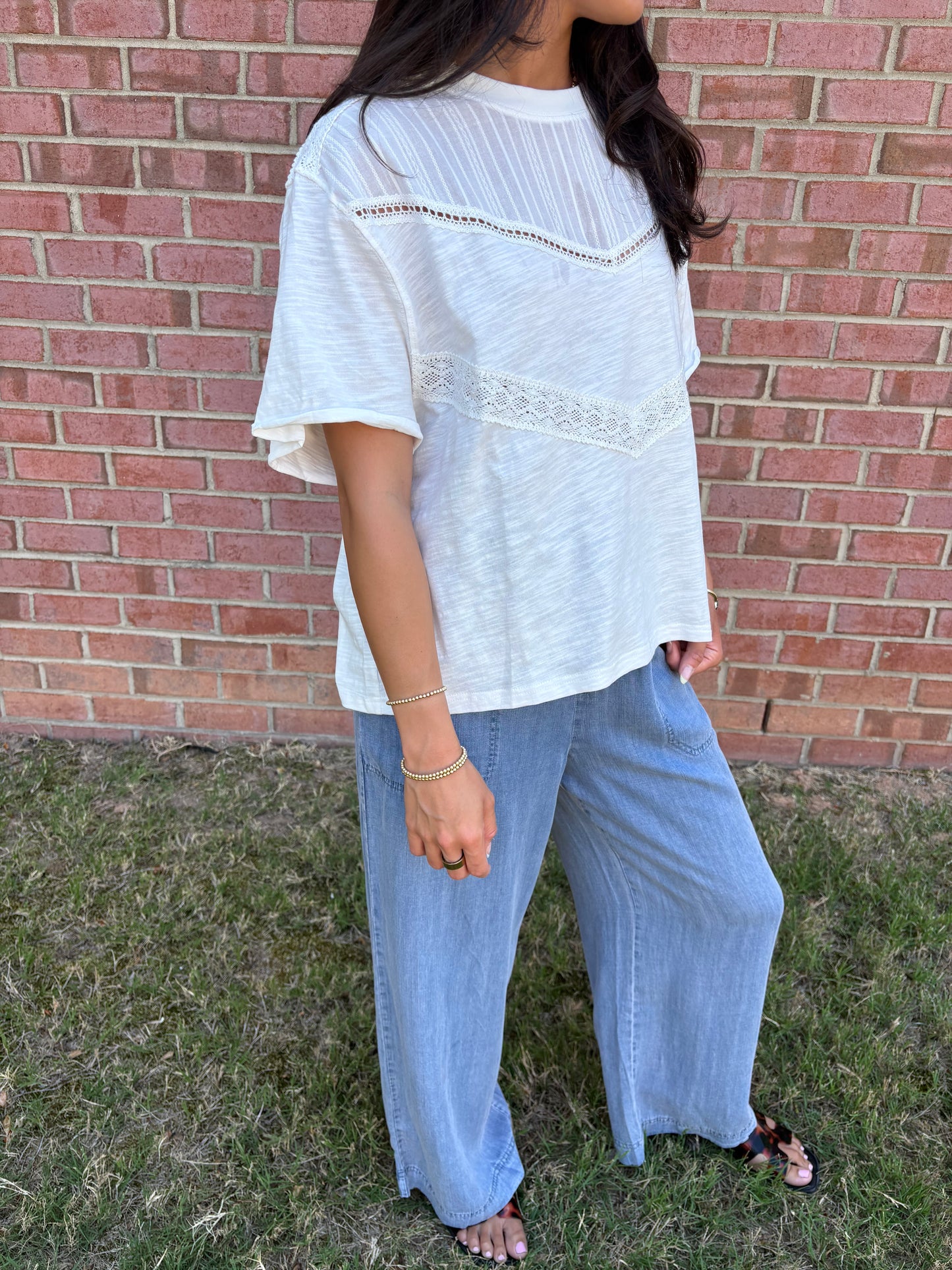 Brynn Cotton White Blouse