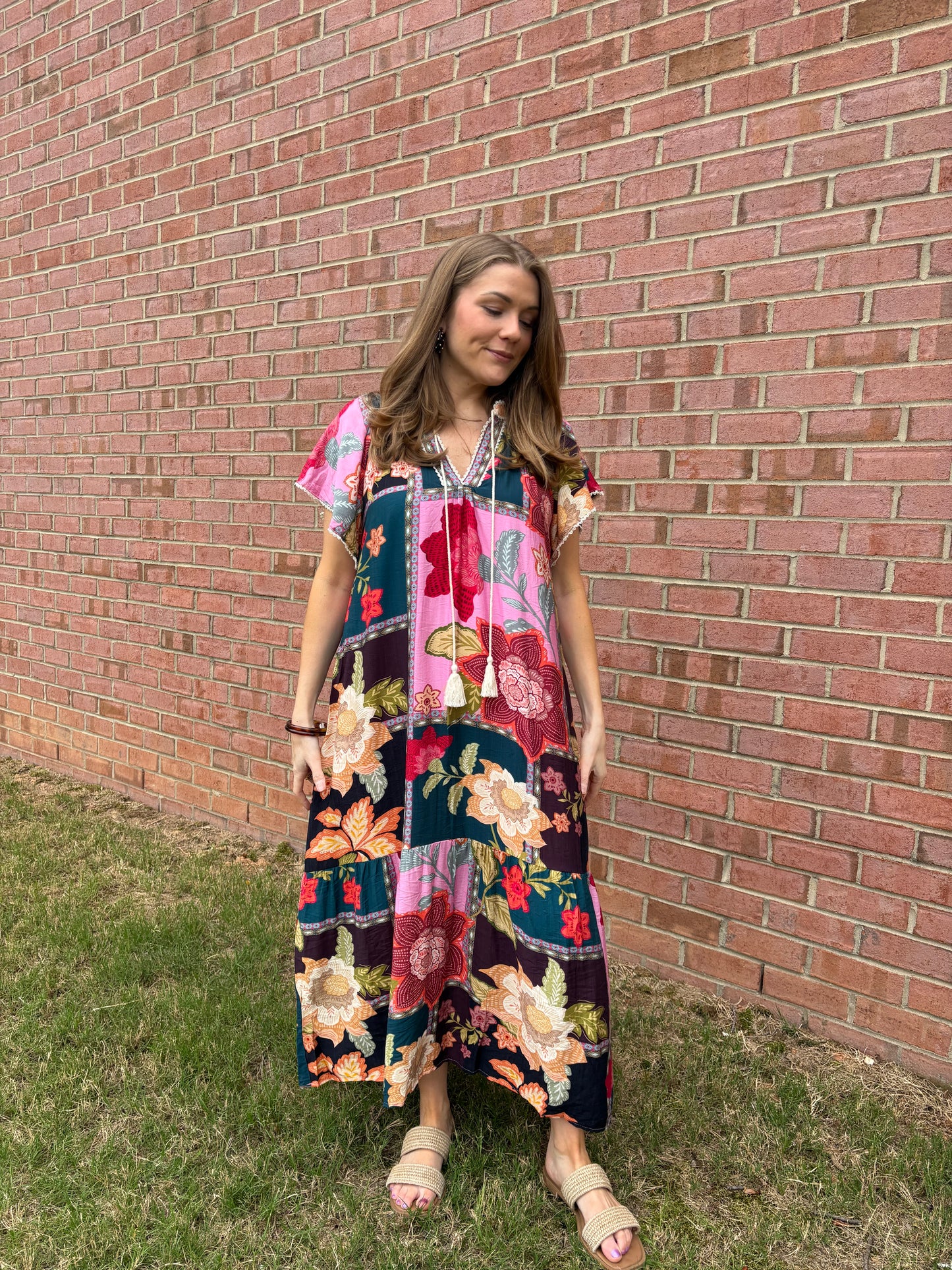 Desert Patchwork Maxi Dress