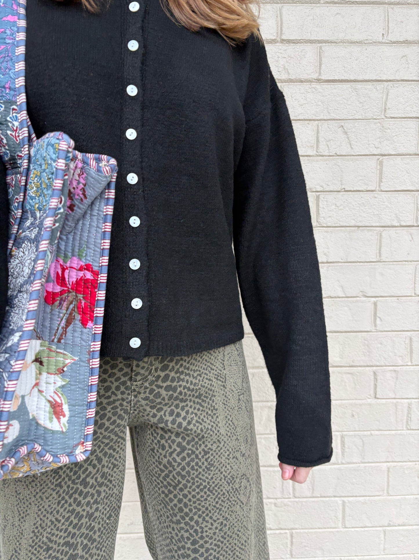 Jacie Black Cardigan