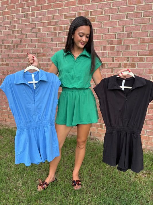 Butter Soft Quarter Zip Romper