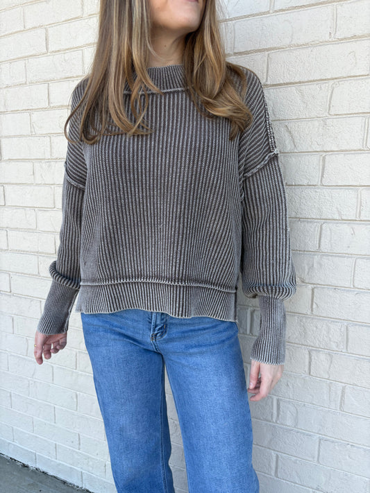 Ophelia Mocha Sweater