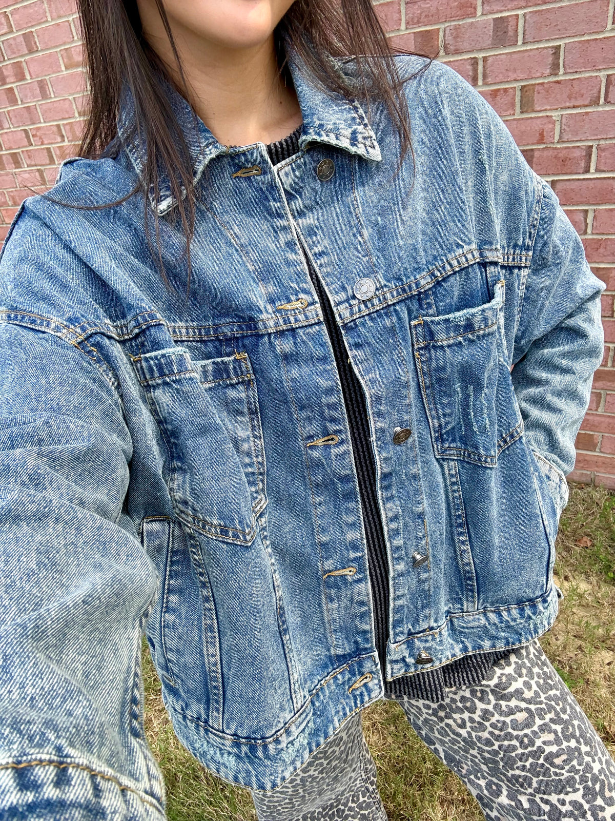 Washed Denim Shacket