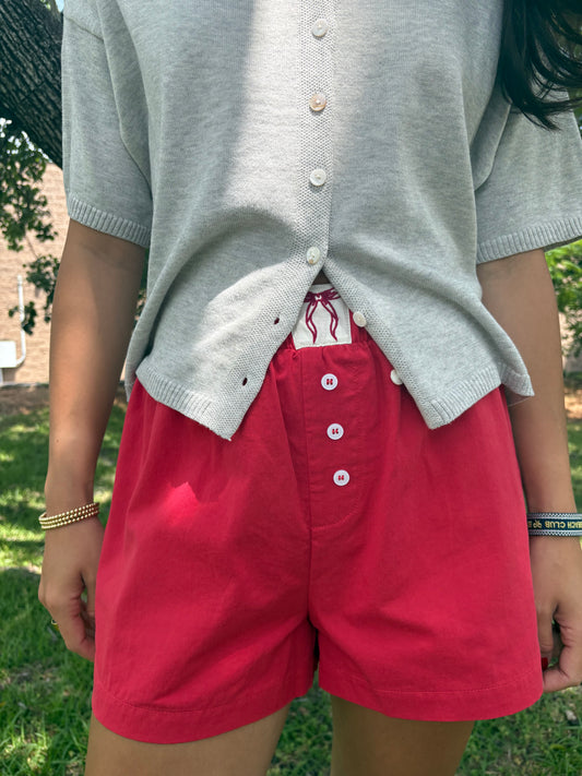 Kate Red Boxer Shorts