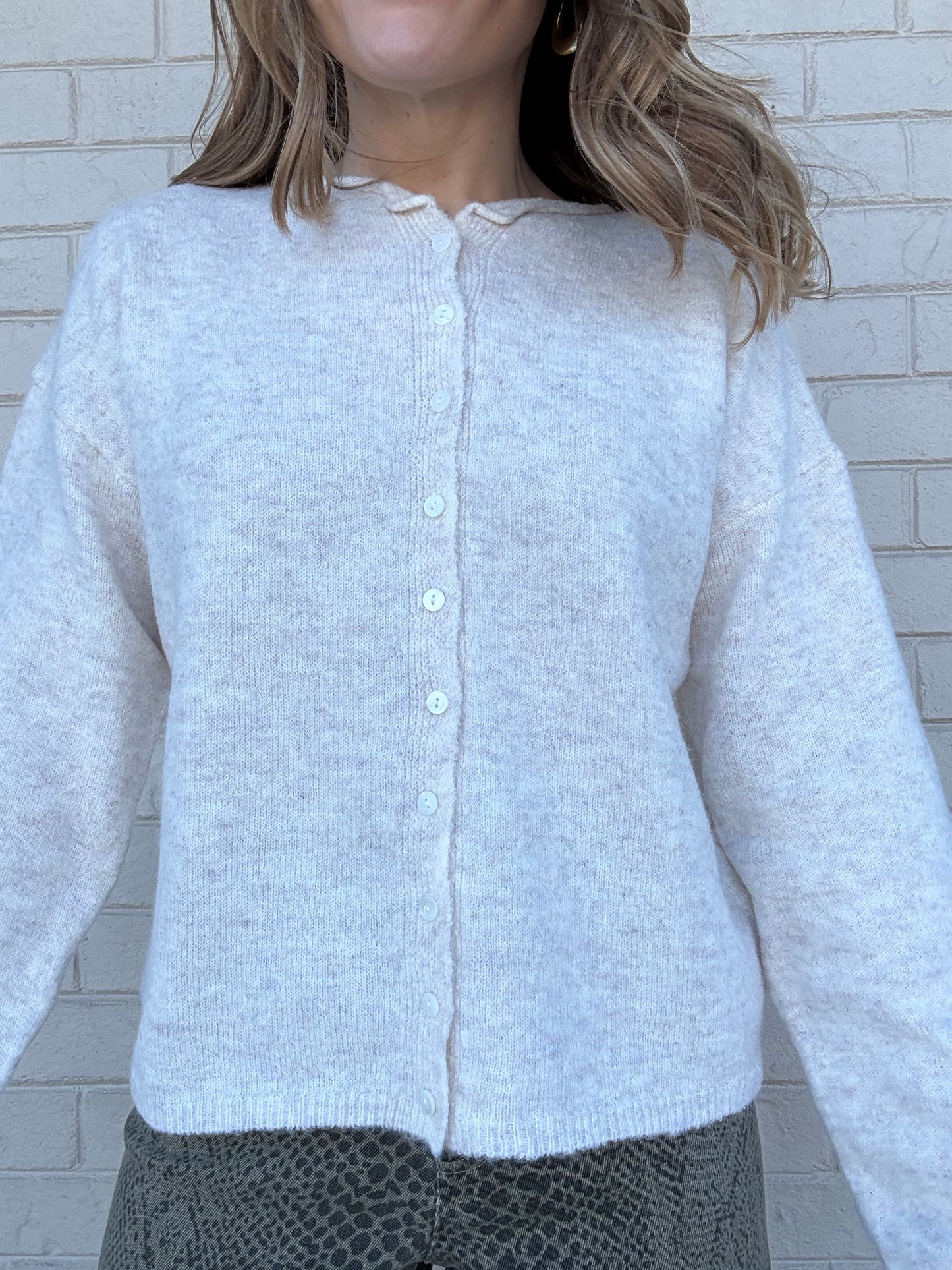 Jacie Oatmeal Cardigan