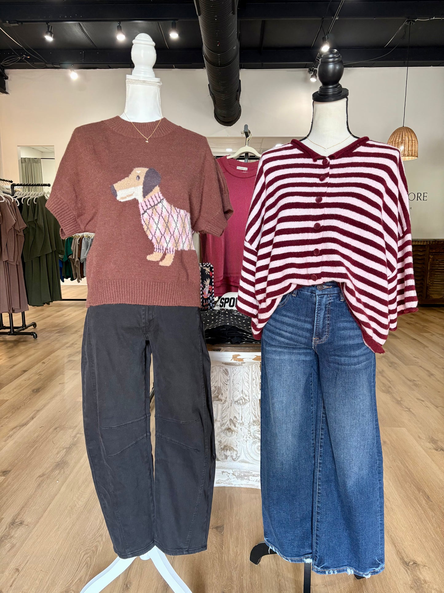Black Barrel Jeans
