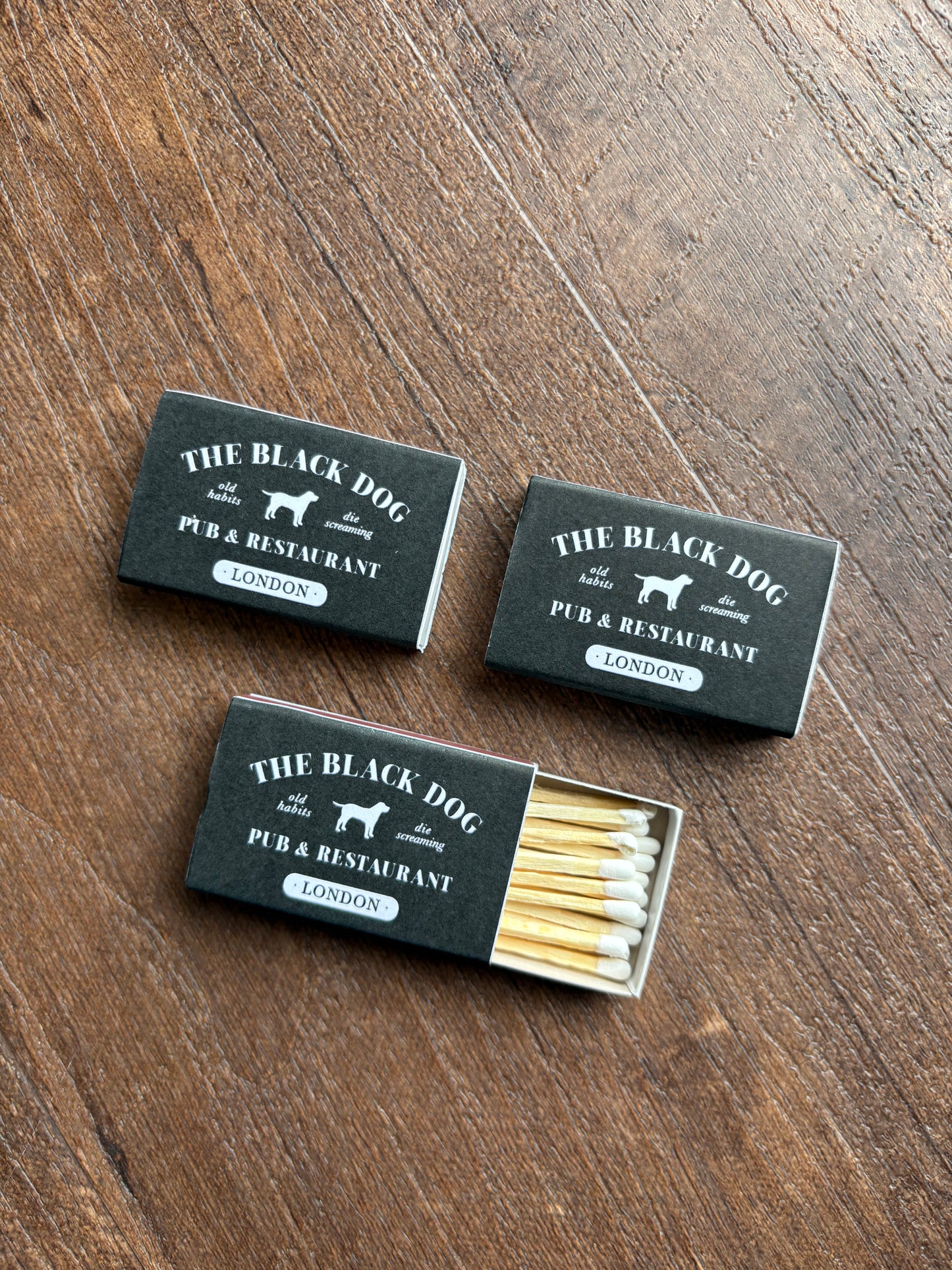 The Black Dog Matchbook