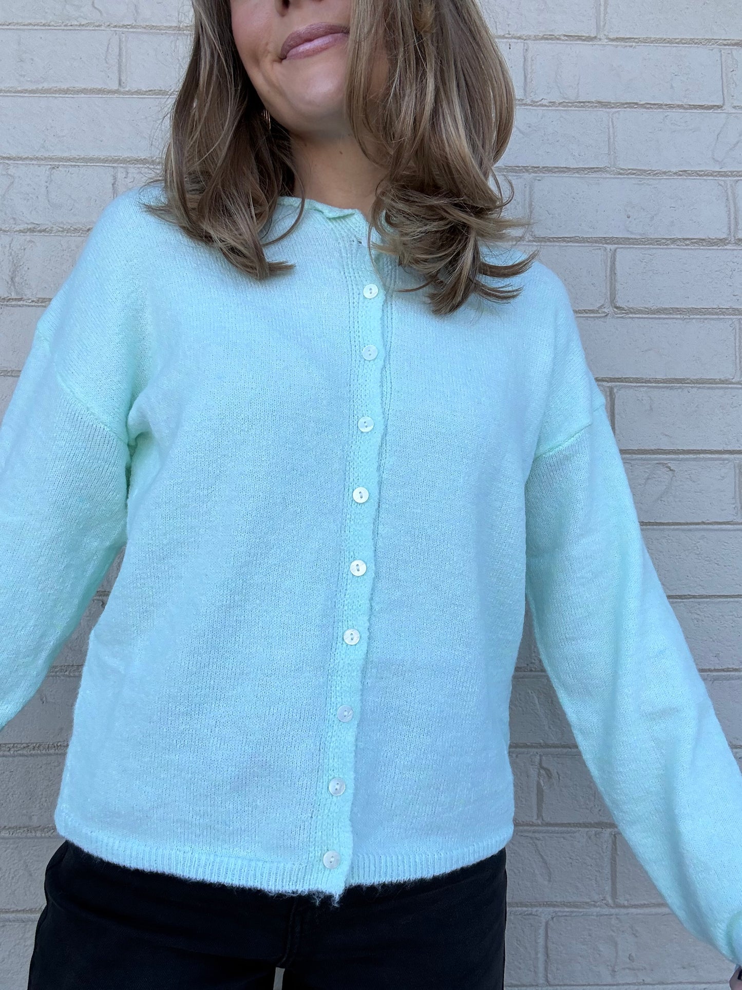Jacie Mint Cardigan