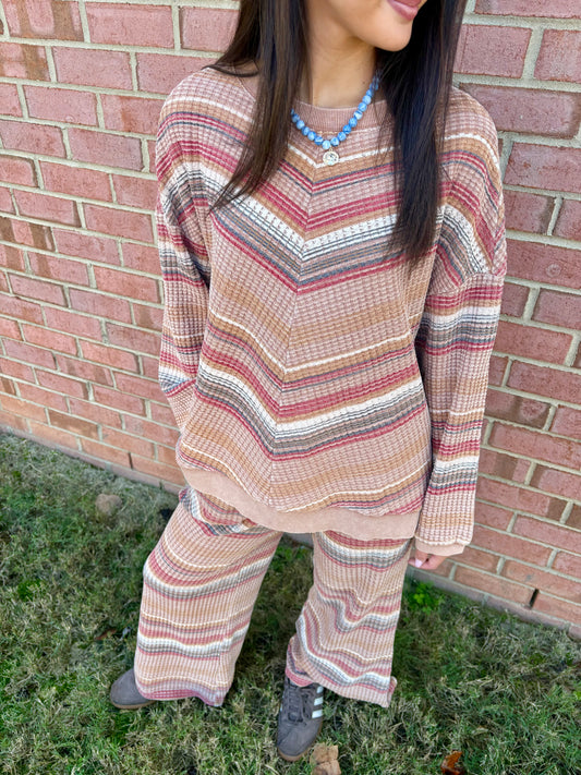Spiced Cider Knit Matching Set