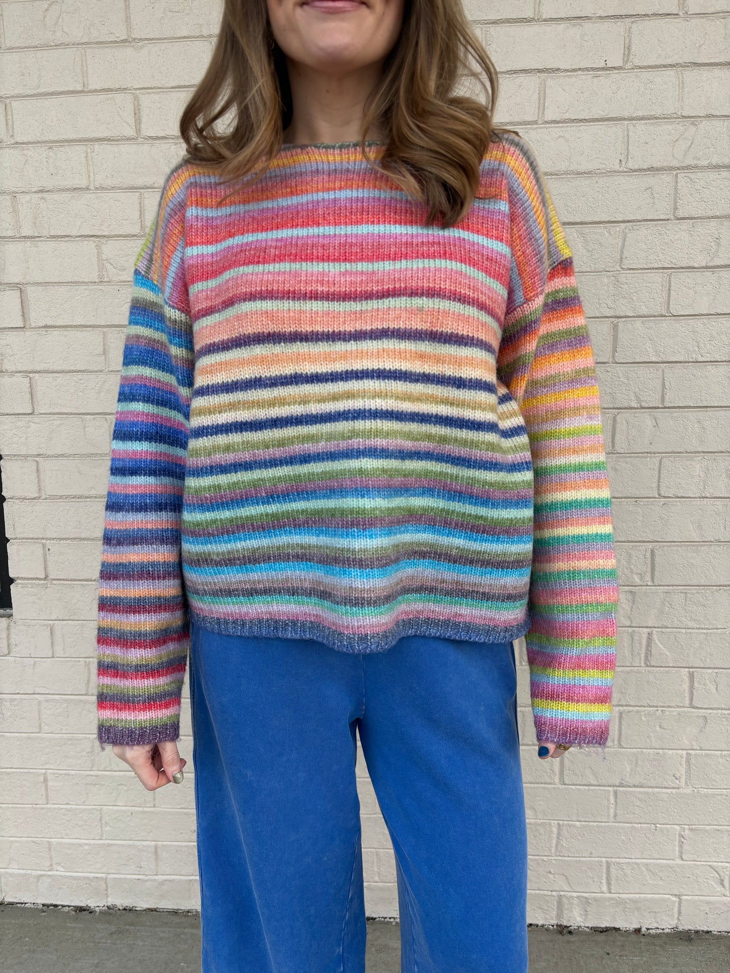 Rainbow Row Striped Sweater
