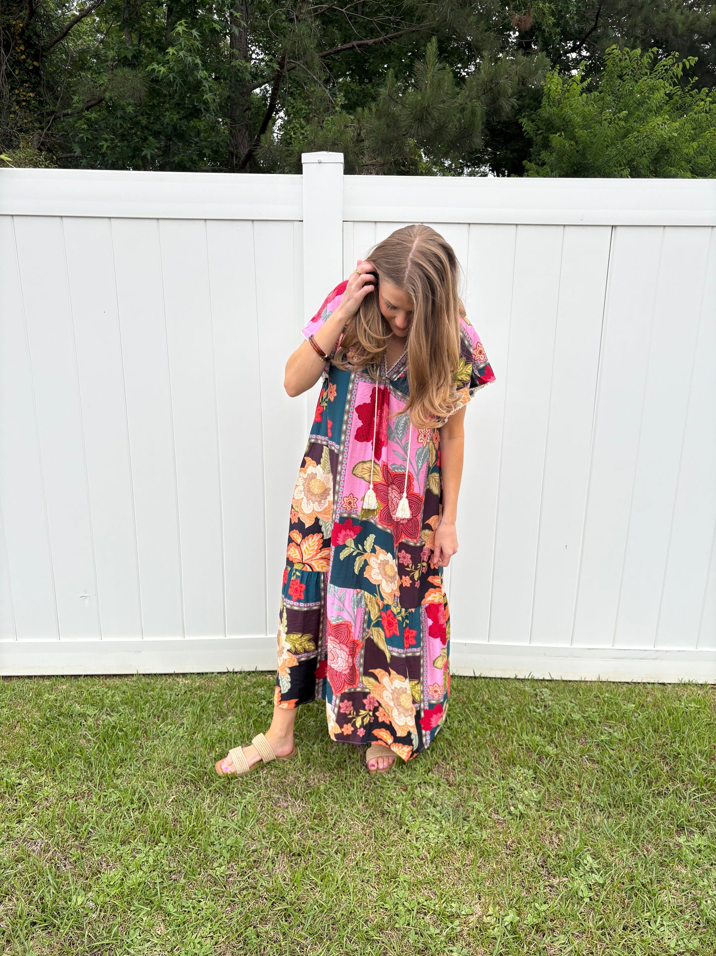 Desert Patchwork Maxi Dress