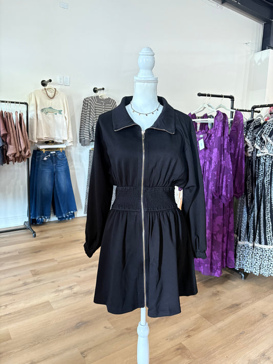 Running Errands Black Dress
