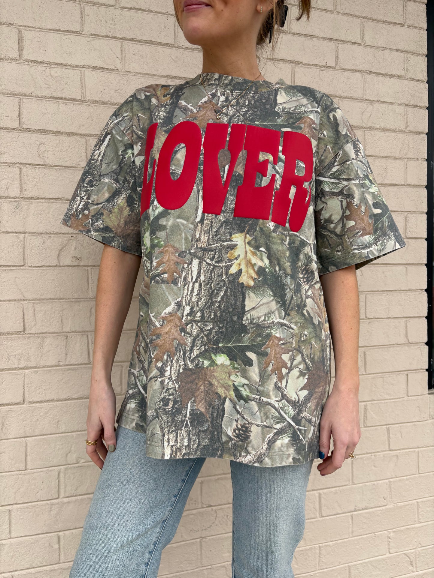 LOVER Puff Camo Oversized Tee