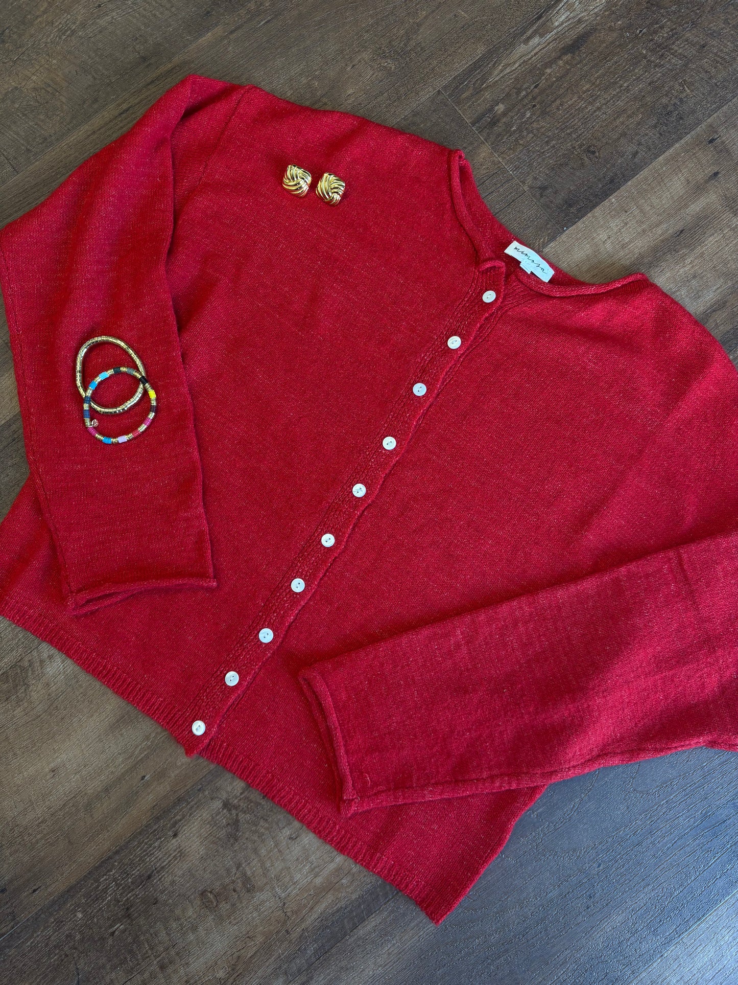 Jacie Red Cardigan