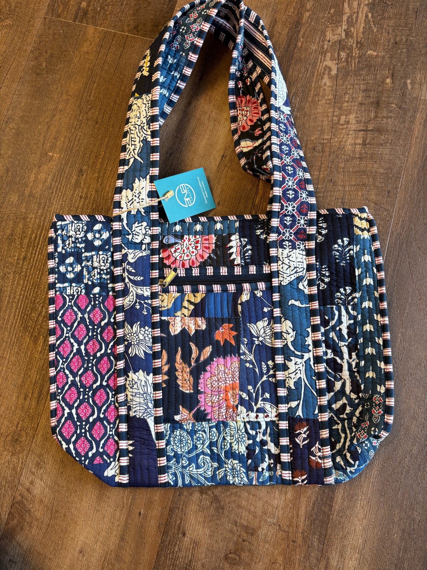 DOORBUSTER Royal Blue Small Quilted Bag