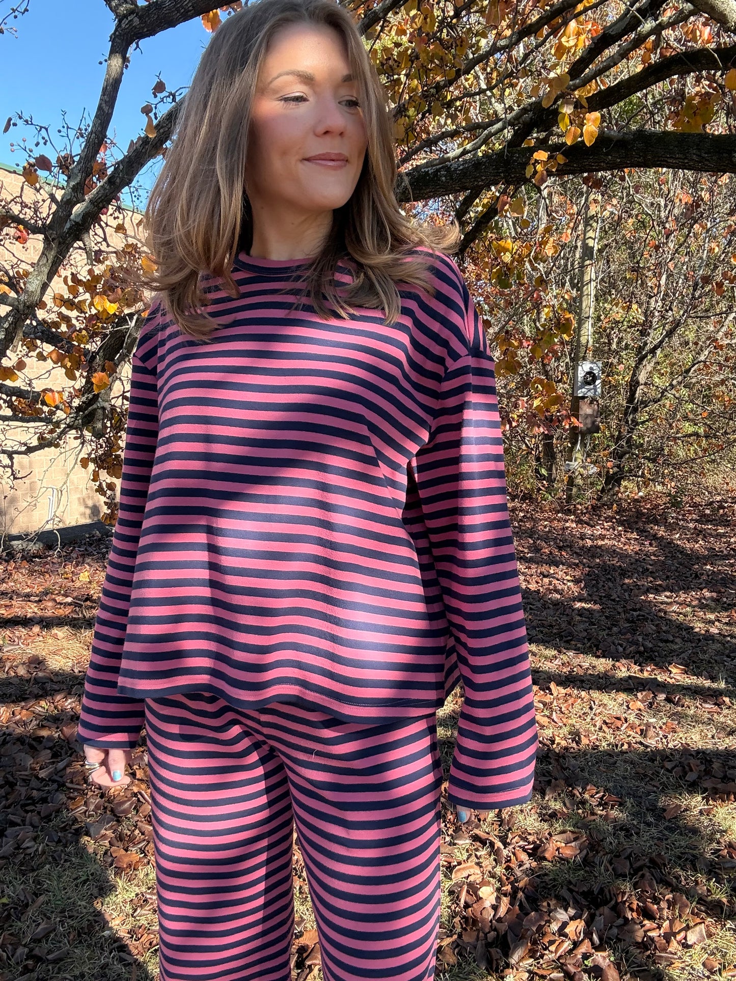Pinkberry Striped Matching Set