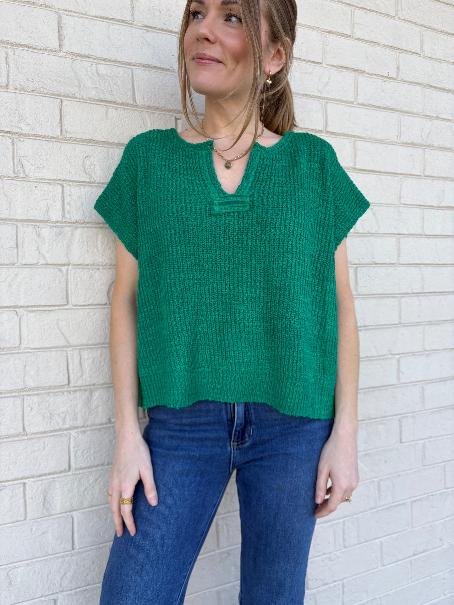 Jules Kelly Green Sweater Top