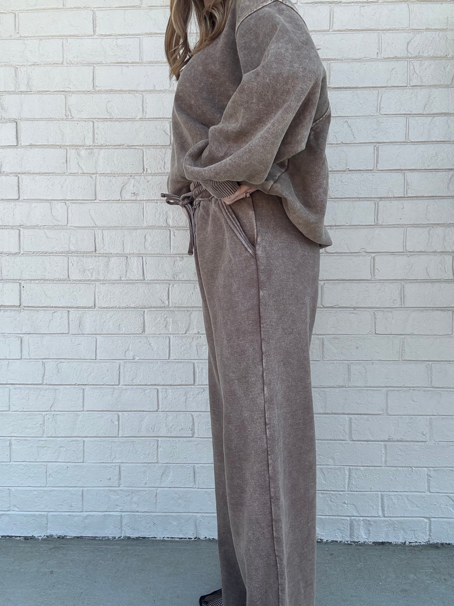 Mocha Washed Sweatpants