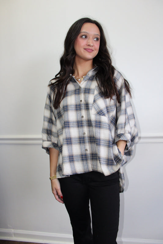 Dorothea Plaid Blouse