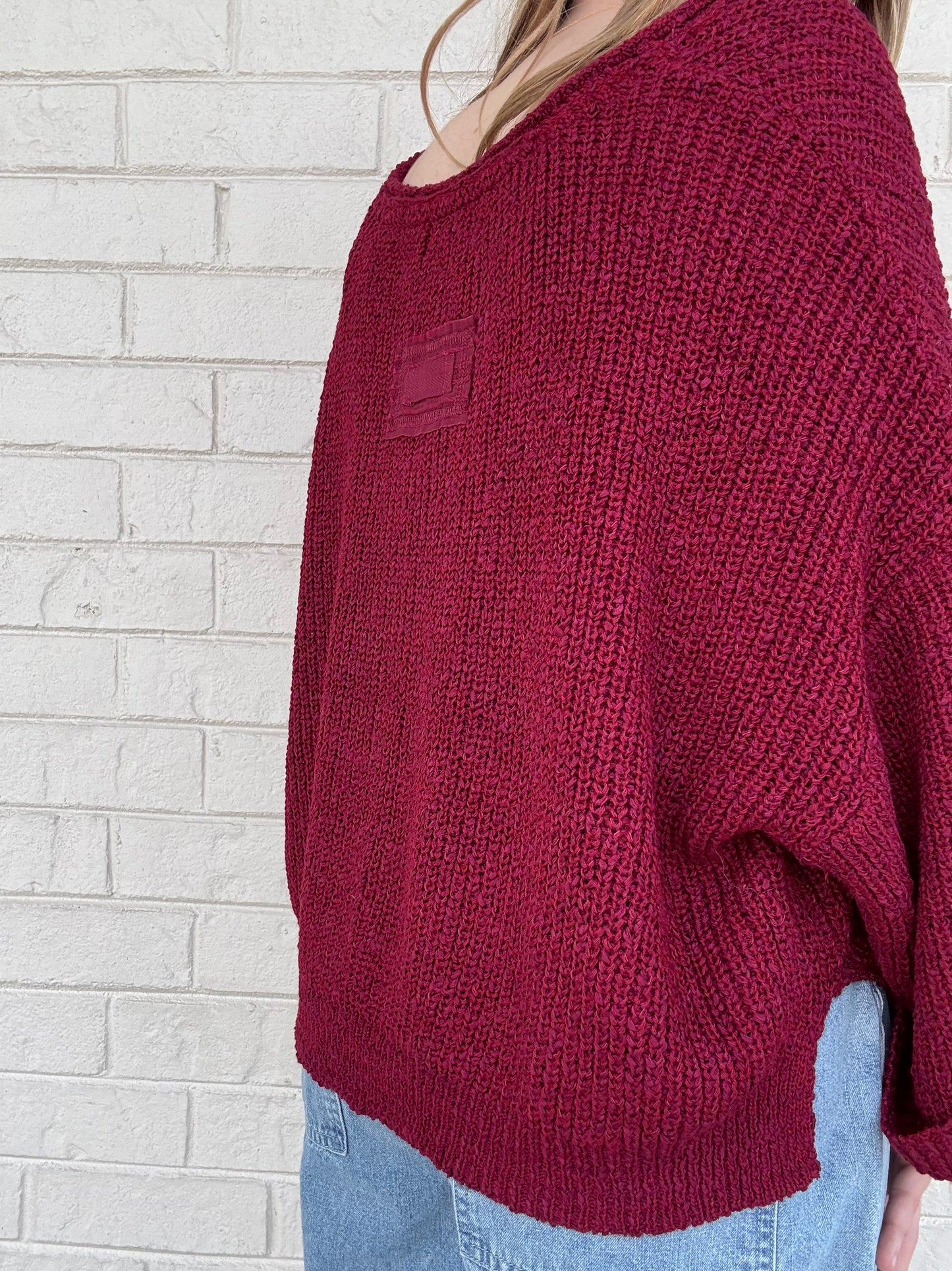 Wren Cabernet Sweater Top