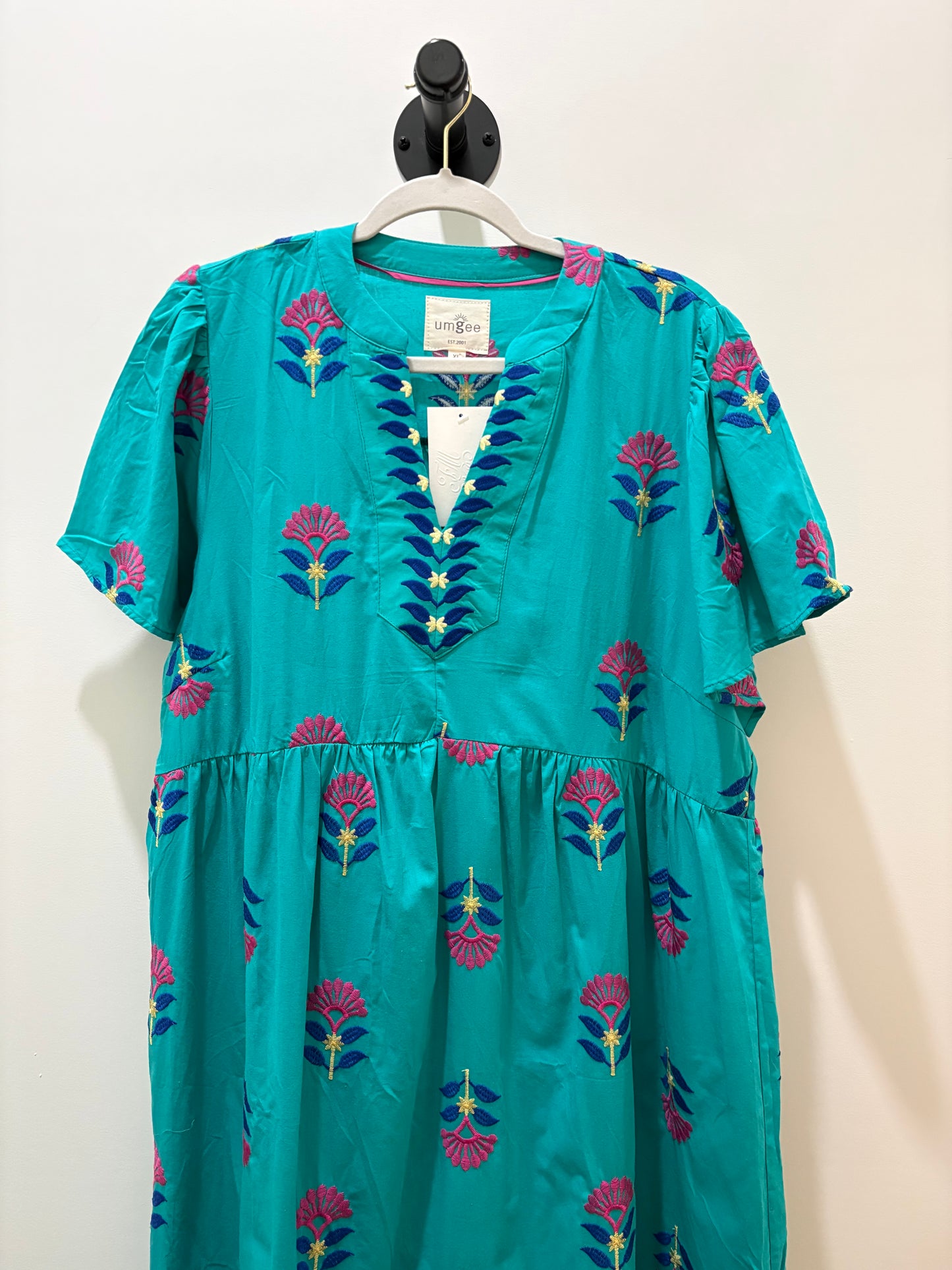 Lively Teal Midi Dress