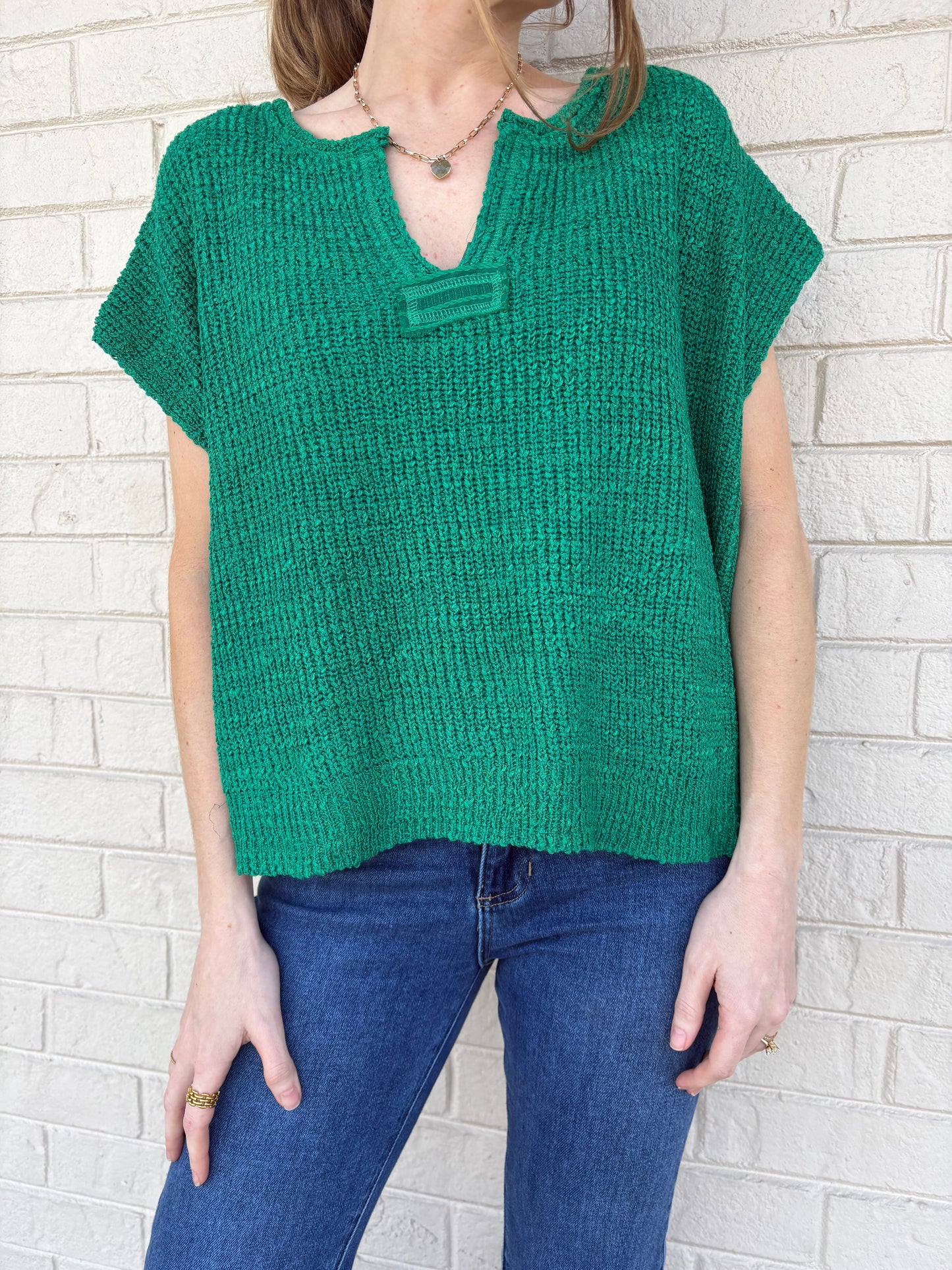 Jules Kelly Green Sweater Top