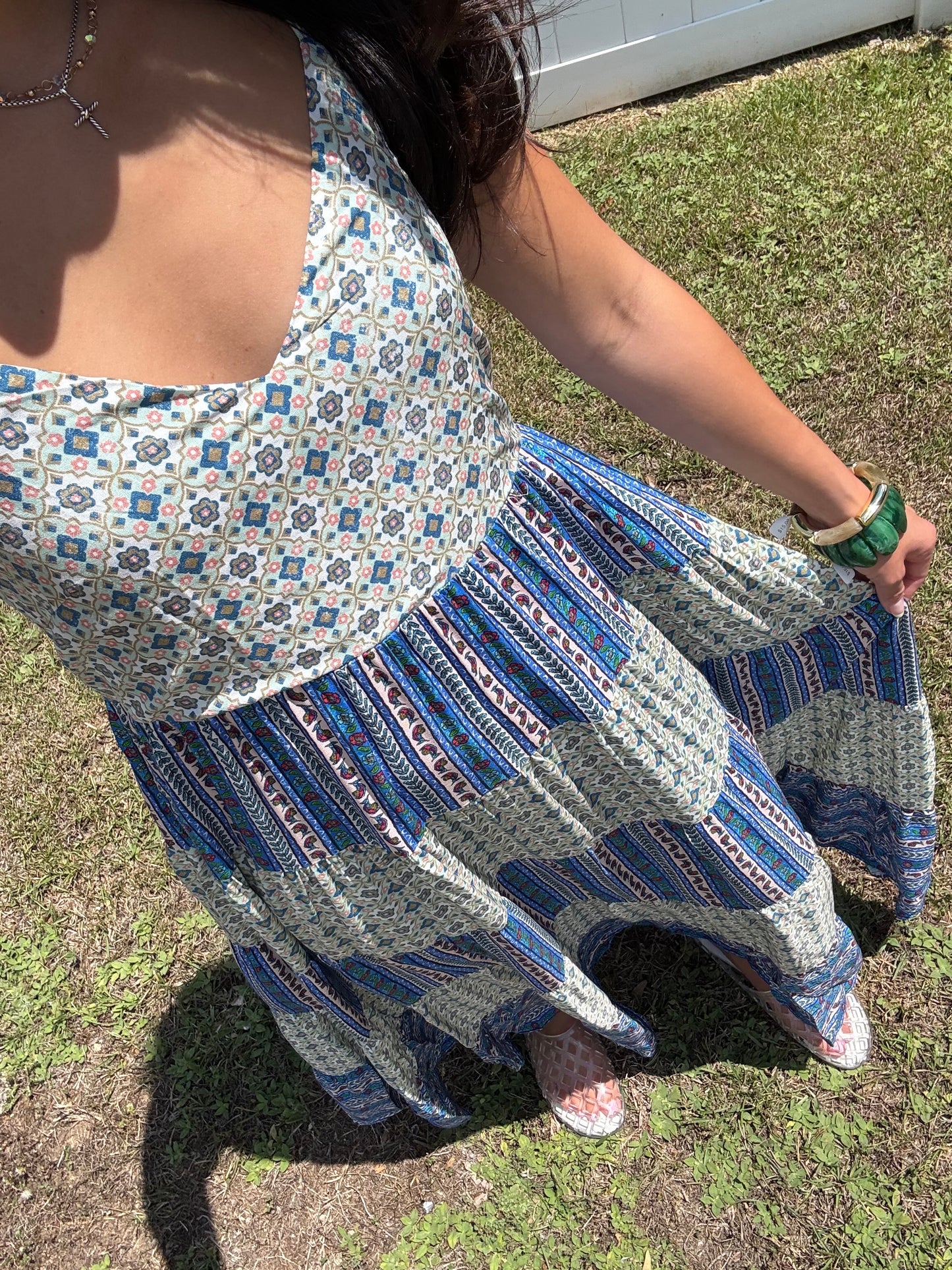 Salt Air Colorblock Maxi Dress